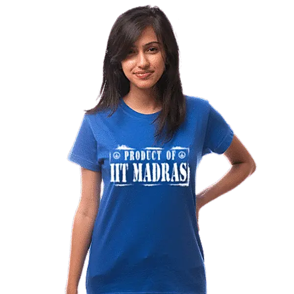 Product of IIT-M Royal Blue Tee