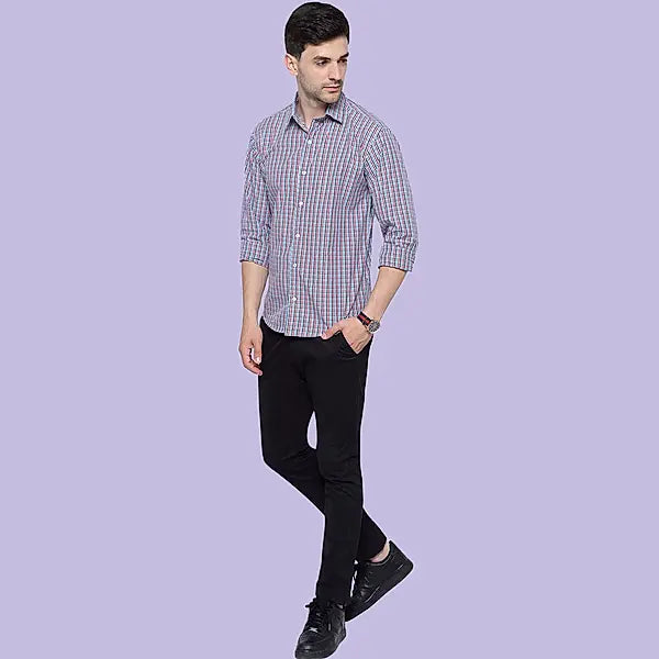 Multicolor Tattersall Checkerd Cotton Shirt