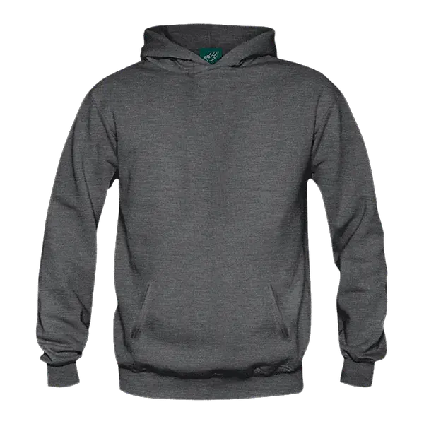 Solid: Dark Grey Pullover Hoodie
