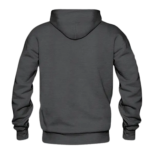 Solid: Dark Grey Pullover Hoodie
