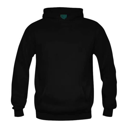 Solid: Black Pullover Hoodie