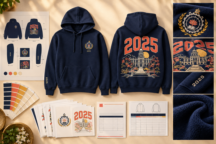 How to Design a Batch Hoodie: Back Print, Front Logo and Sleeve Options
