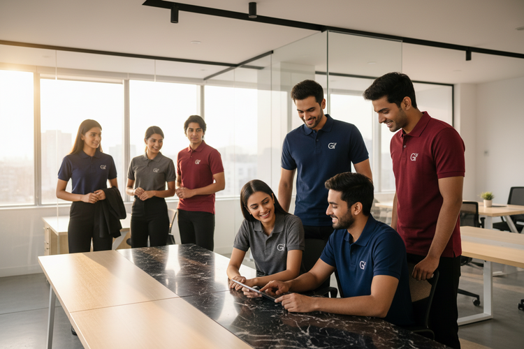 Premium Quality Customized Team Polo T-Shirts in India | Alma Mater Store