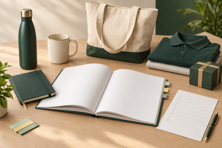 Corporate gift catalogue with a shortlisted selection of practical products