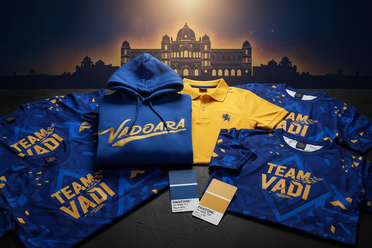 Bulk Custom Apparel in Vadodara: Hoodies, Polos & Team Tees for Colleges, Corporates & Clubs