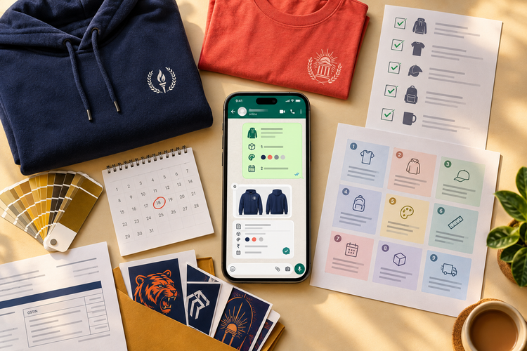 How to Get a WhatsApp Quote for Bulk College Merchandise