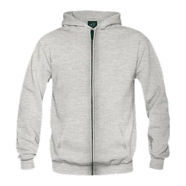 Solids: Hoodie with Zipper