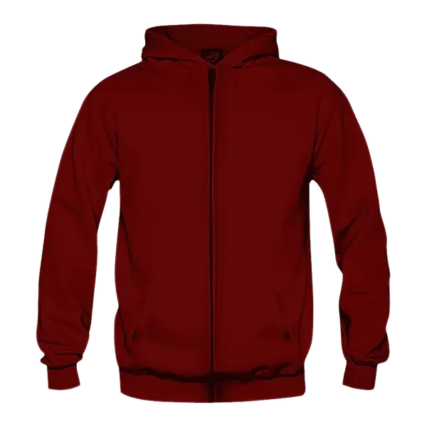Solids: Hoodie with Zipper