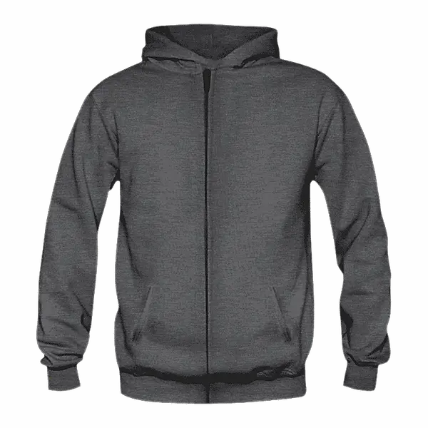 Solids: Hoodie with Zipper