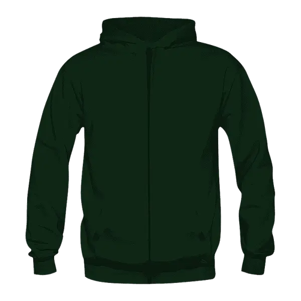 Solids: Hoodie with Zipper