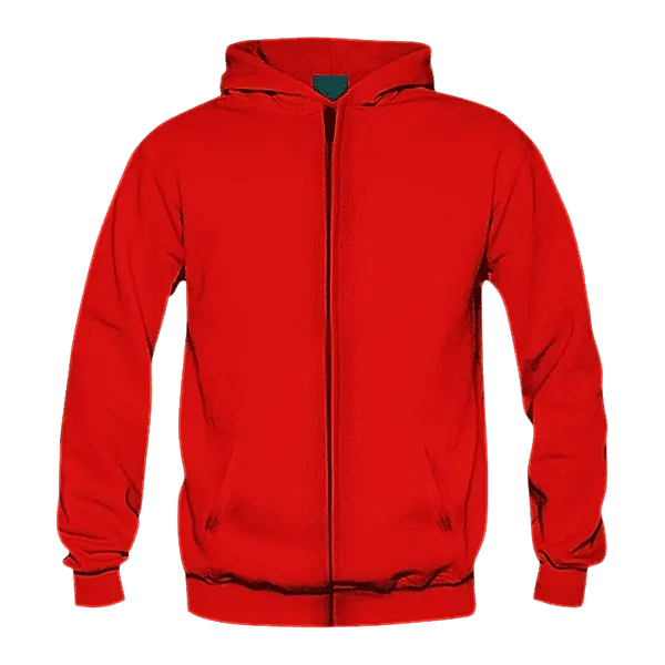 Solids: Hoodie with Zipper