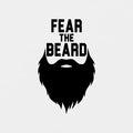 Fear the Beard White t-shirt