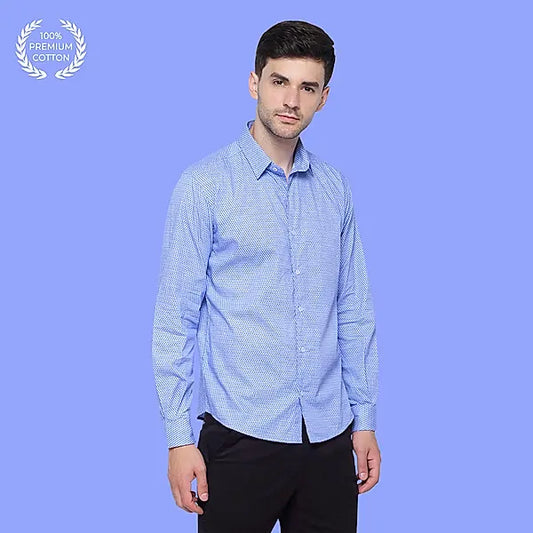 Blue Belle Printed Cotton Shirt