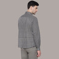 Oyster Gray Pattern Cotton Shirt