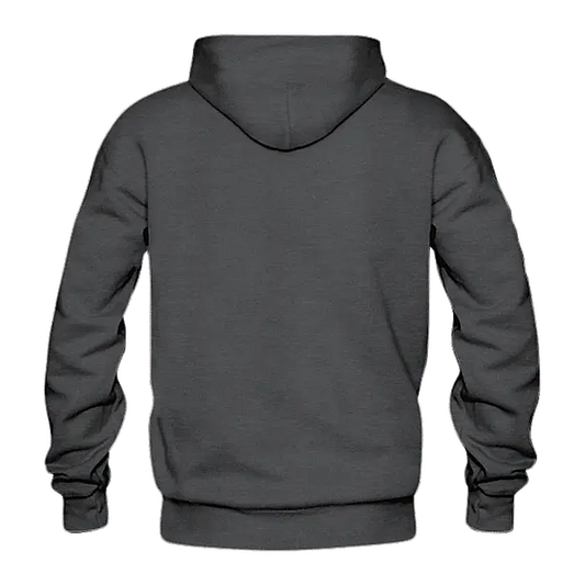 Solid: Dark Grey Pullover Hoodie