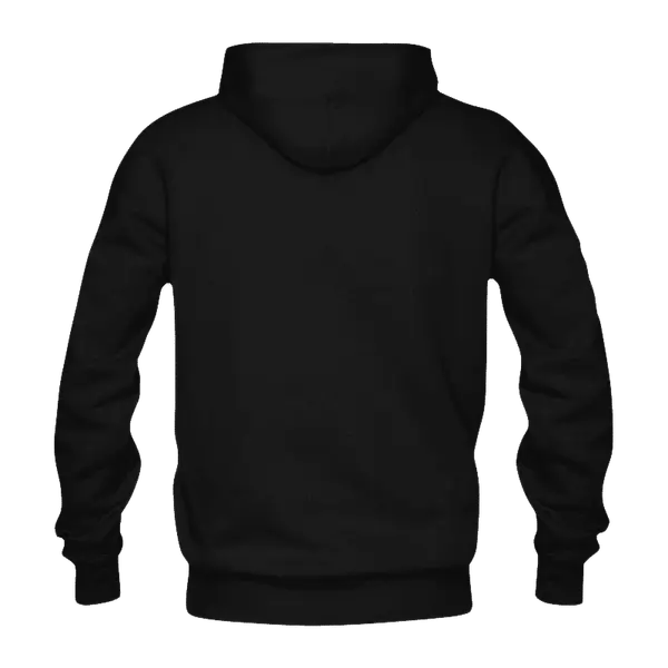 Solid: Black Pullover Hoodie
