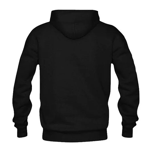 Solid: Black Pullover Hoodie