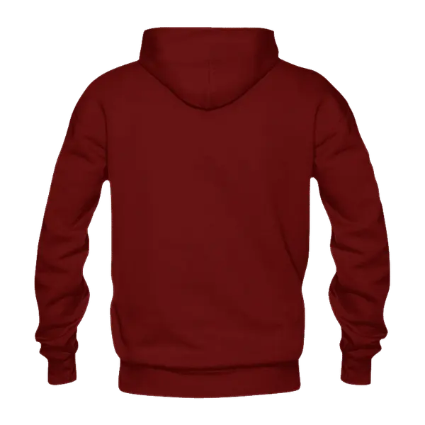 Solid: Maroon Pullover Hoodie