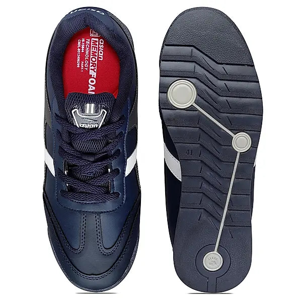 Asian Men's Biker-02 Navy Sporty Shoes