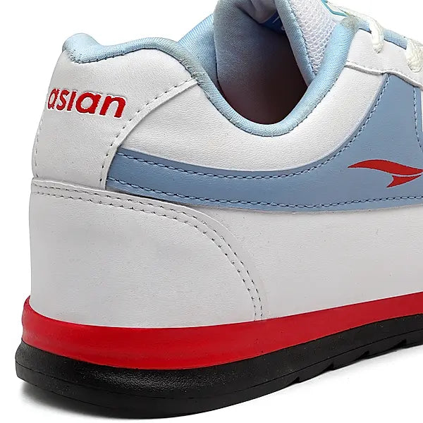 Asian Men's Men's Biker-02 White Slate Sporty Shoes