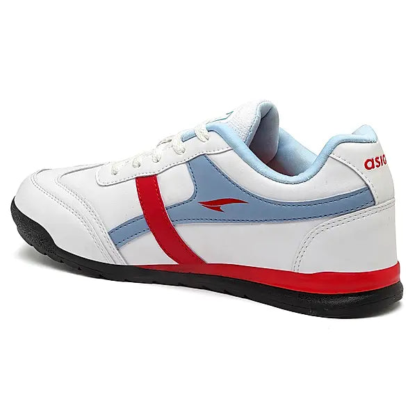 Asian Men's Men's Biker-02 White Slate Sporty Shoes
