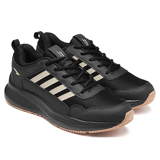 Asian Men's Boss-02 Black Beige Sports Shoes