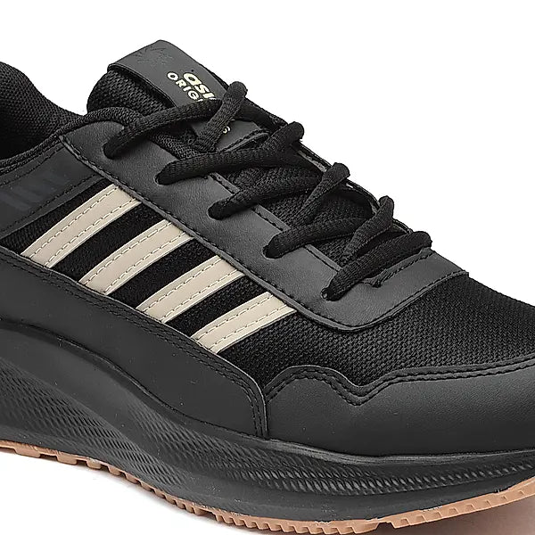 Asian Men's Boss-02 Black Beige Sports Shoes