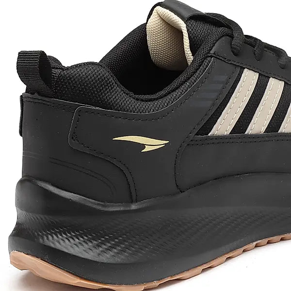Asian Men's Boss-02 Black Beige Sports Shoes
