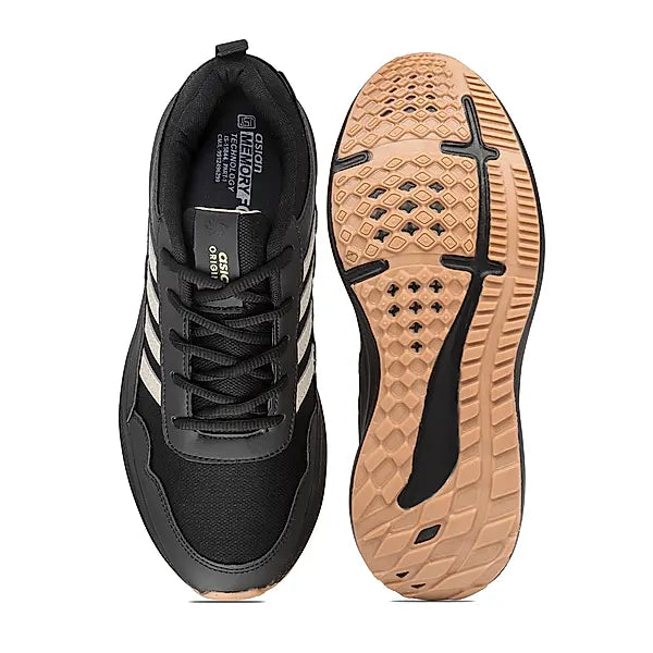 Asian Men's Boss-02 Black Beige Sports Shoes