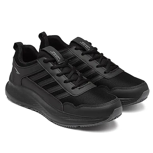 Asian Men's Boss-02 Black Sports Shoes
