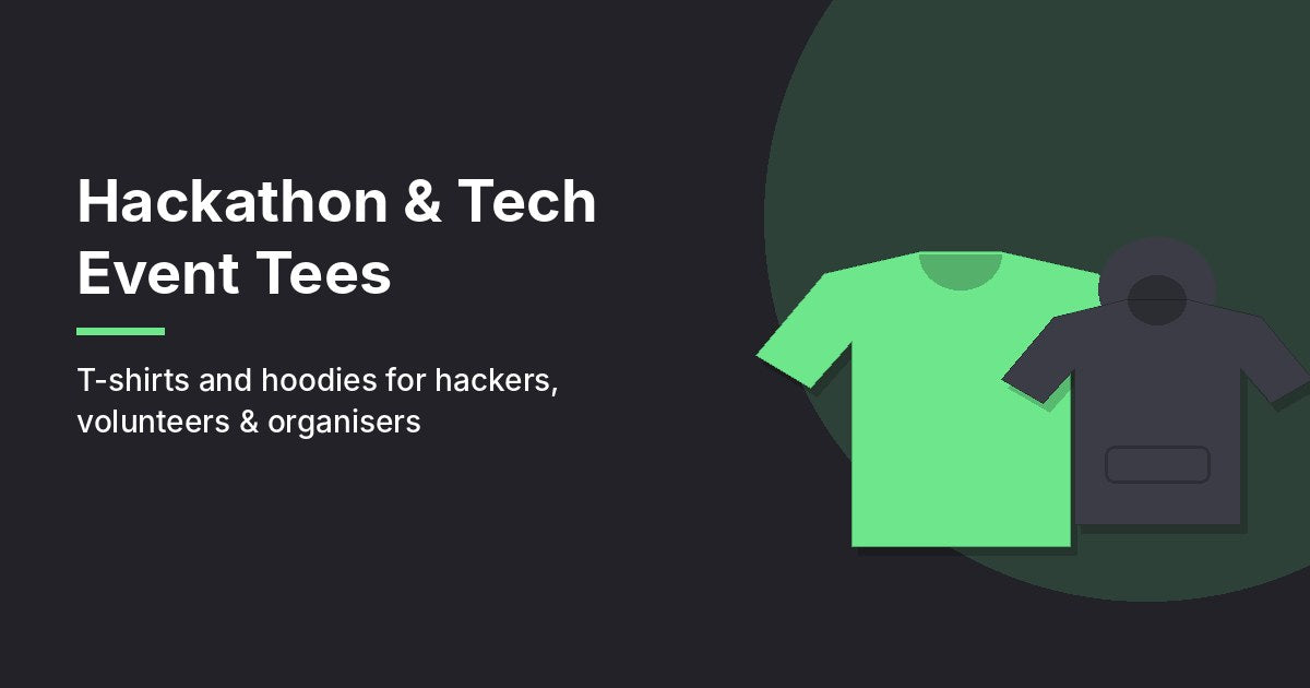 Hackathon & Tech Event T-Shirts and Hoodies in Bulk
